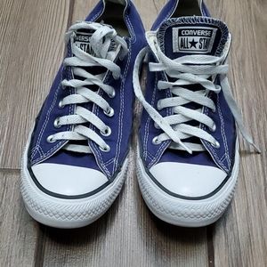 Blue converse shoes